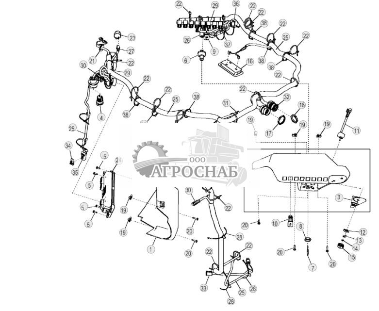 Жгут проводов кабины (ручное управление) - ST2576 108.jpg